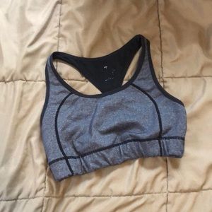 Dark gray sports bra